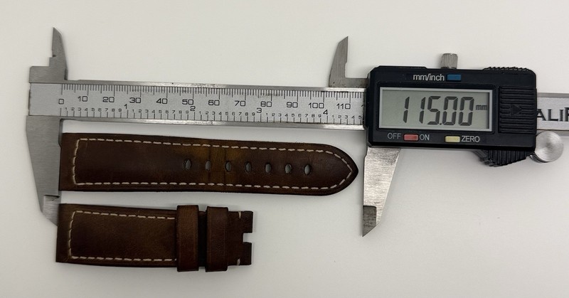 Officine Panerai 22mm x 20mm Assolutamente Brown Watch Strap Tang Authentic OEM gallery