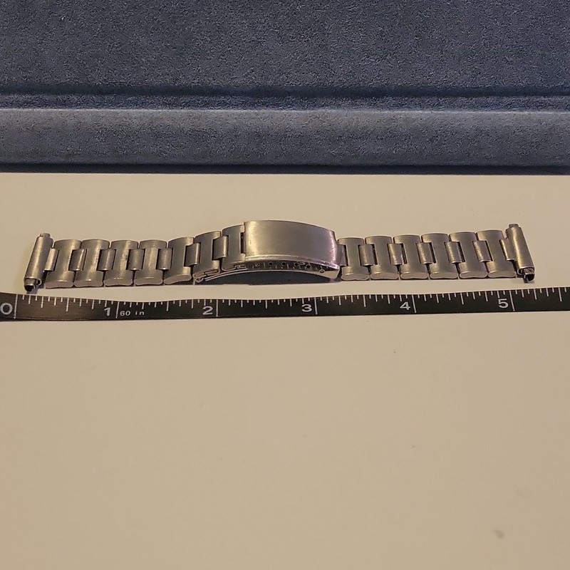 Vintage Bambi Stainless Steel H-link Bracelet. 18-22mm.