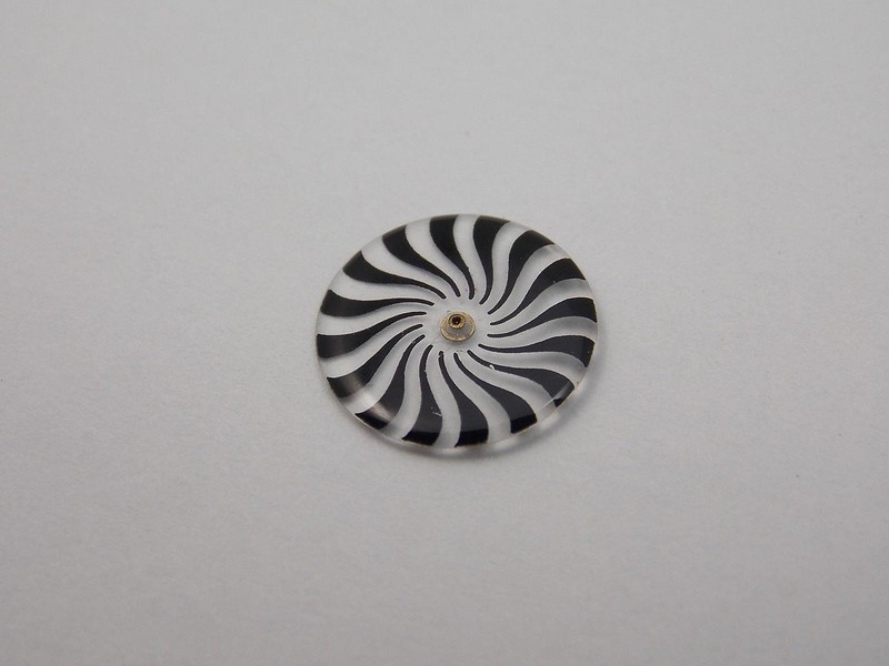 10.1mm Borel Cocktail Watch Mystery Dial Seconds Disk Ladies Vintage Clr/Blck