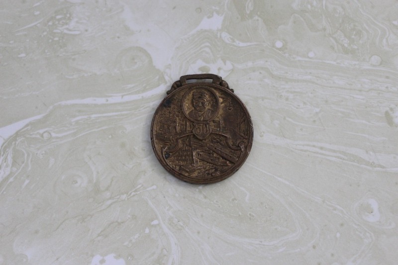 AS FOUND, WATCH FOB FROM SEMI-CENTENNIAL MAHANOY CITY, PA. OLD HOME WEEK 1913
