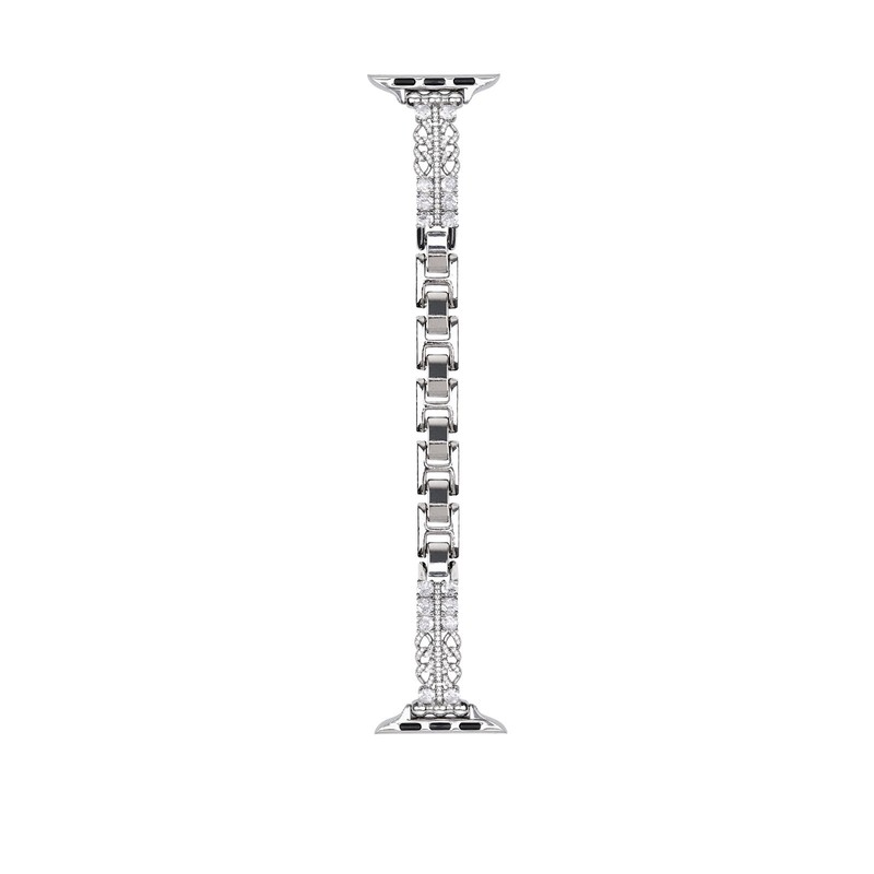 For Apple Watch 38/40/41/42mm(S10)/45/49mm Bling Diamond Band Adjustable Strap