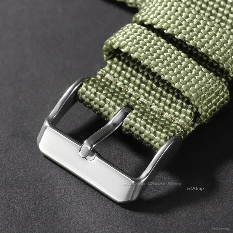 Canvas Quick Release Watch Strap 18, 20, 22,24mm Military Fabric Band Men Women gallery