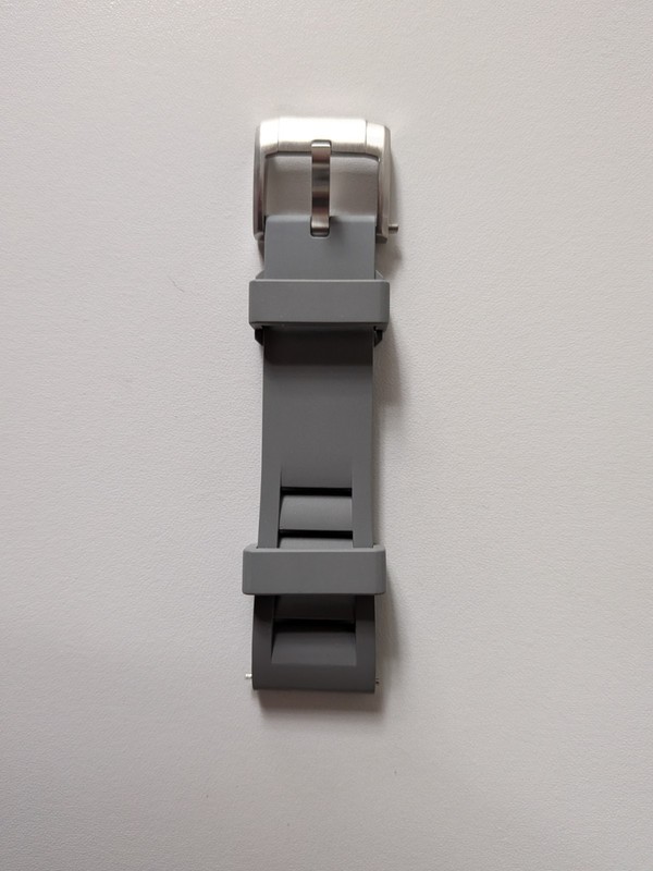 Strapcode Miltat 20mm Gray FKM Rubber Watch Band gallery