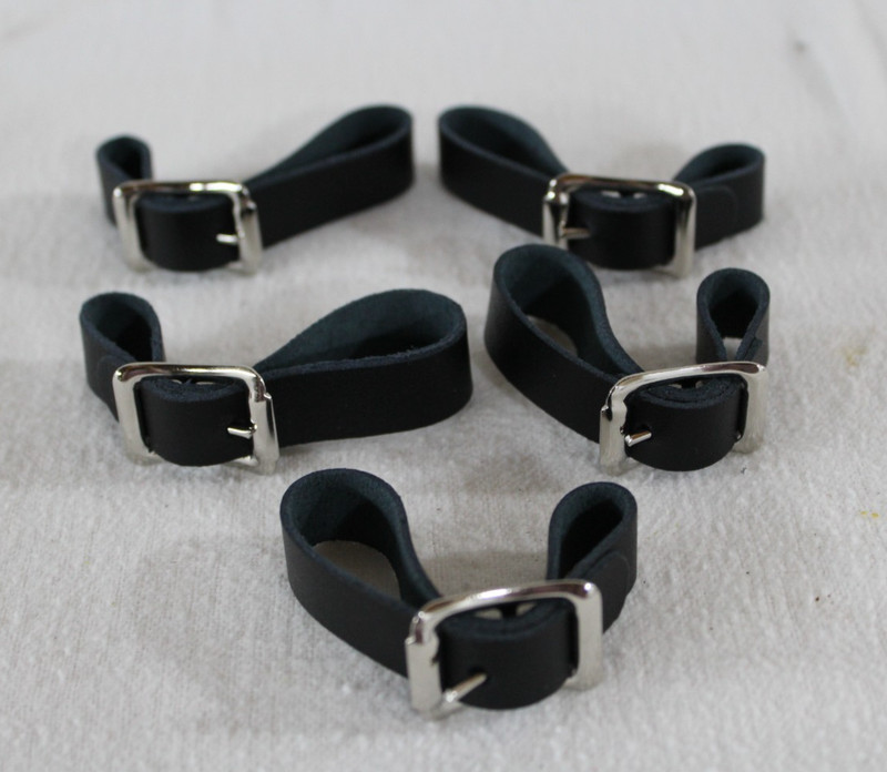 Watch Fob Straps 1/2″ Black Leather New (5)