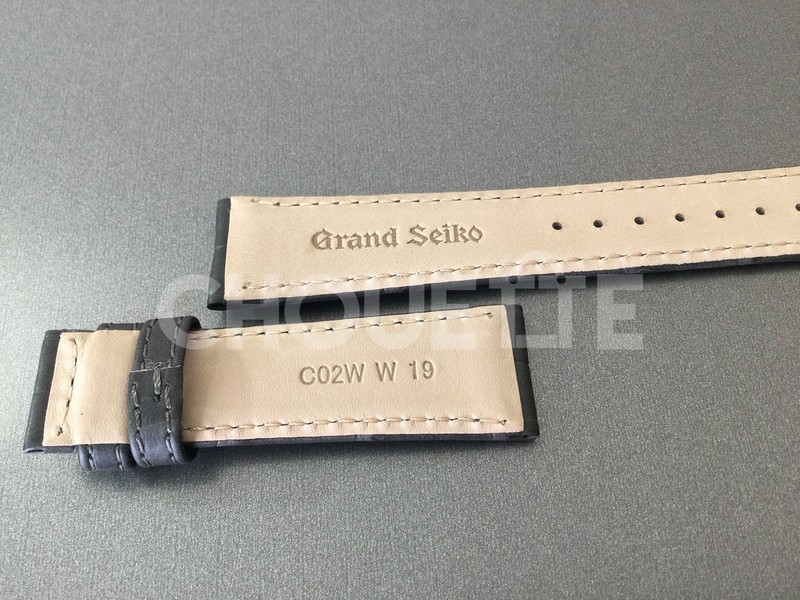 Grand Seiko GS9 Club SBGY023G / 9R31-0AF0 19mm Gray Crocodile Leather Band Strap gallery