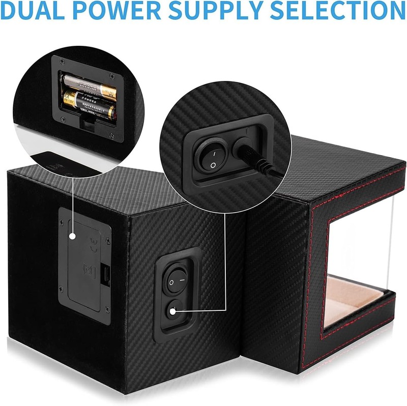 Luxury Automatic Watch Winder with Japanese Quiet Motor - Dual Power Supply gallery