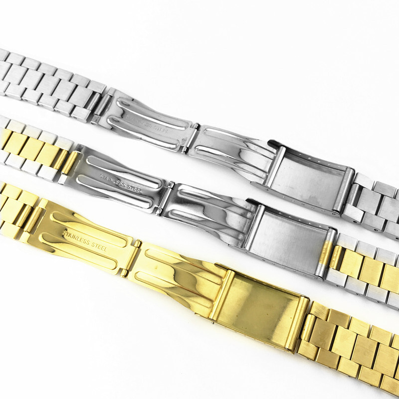 High Quality Solid Stainless Steel Watch Strap Band Arc 18mm 19mm 20mm 21mm 22mm gallery