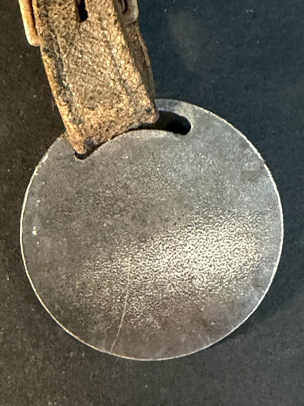 Metal Watch Fob With Cursive “ G” Or “ S” With Leather Strap gallery