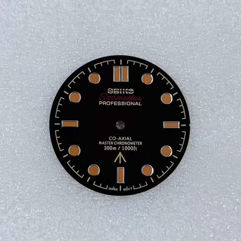 New Seiko Black and red fo Seamaster 300m dial 31mm, suitable for NH35 movement