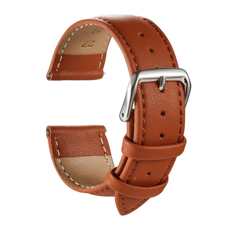 16mm 18mm 20mm 22mm 24mm Genuine Leather Watch Band Strap Bracelet