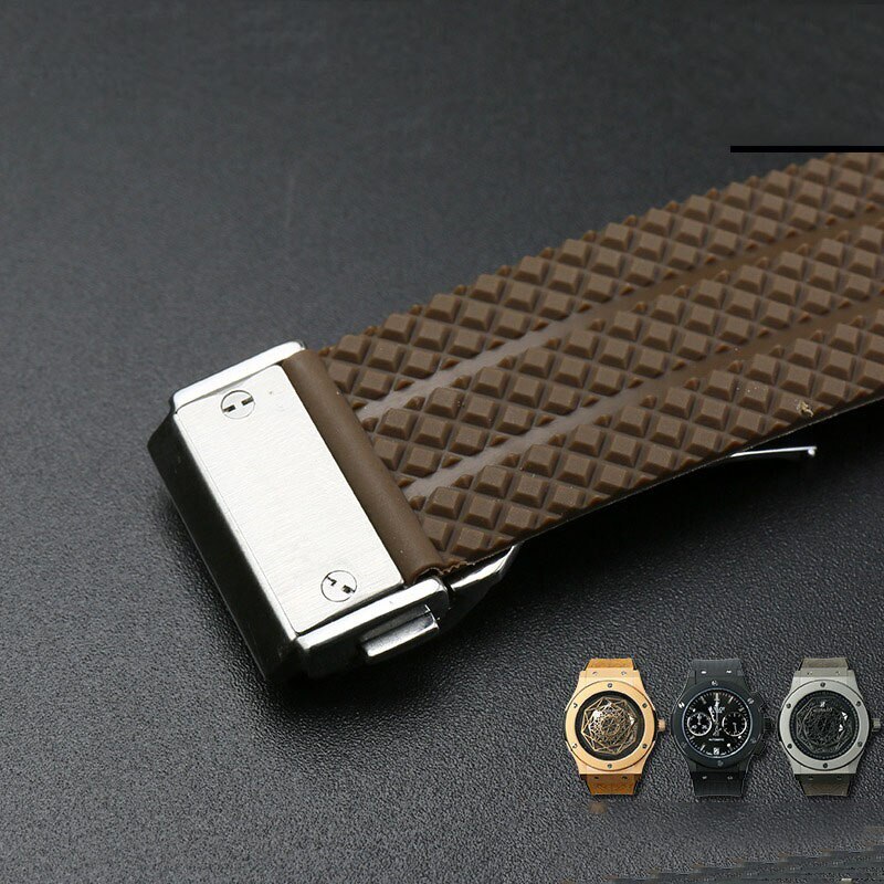 24 26mm Rubber Silicone Watchband Strap For Hublot Big Bang Classic Fusion New gallery