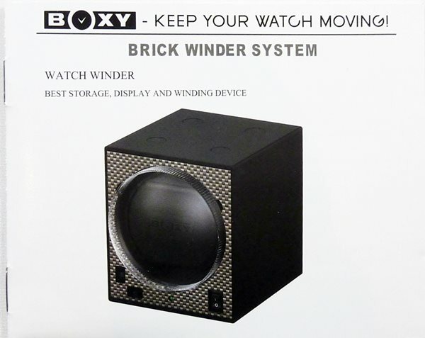 Add-On BOXY Brick Automatic Watch Winder (requires AC Adapter) -Brilliant! gallery