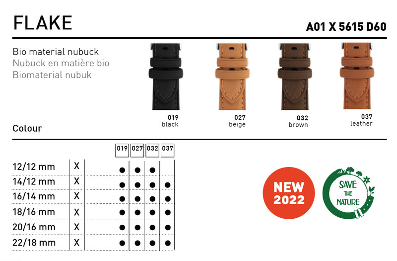 Morellato Flake Vegan Nubuck Leather Watch Band - SAVE THE NATURE + Bonus gallery