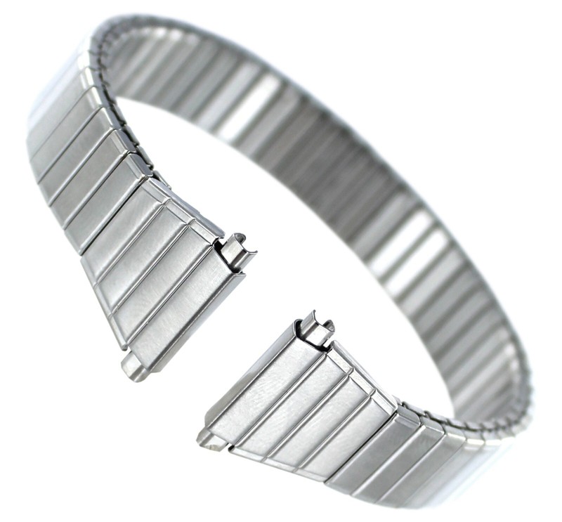 11-15mm Hirsch Bijou Twist-o-Flex Stainless Steel Watch Band Ladies R