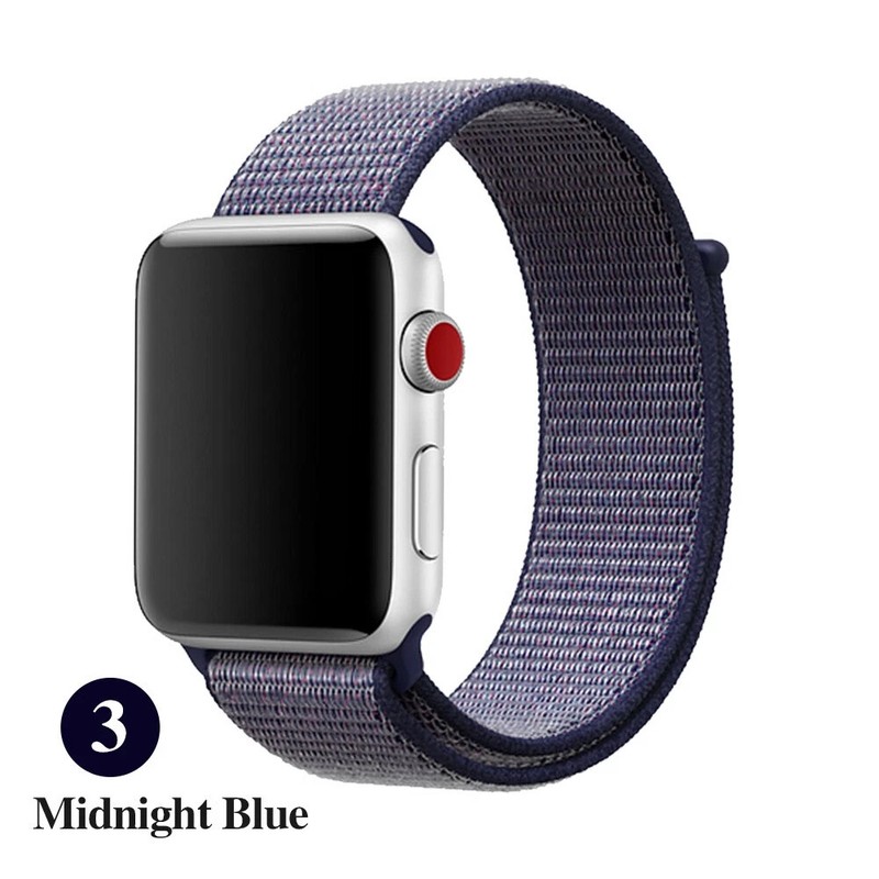 Woven Nylon Band For Apple Watch Sport Loop iWatch Series 4 3 2 1 38/42/40/44mm gallery