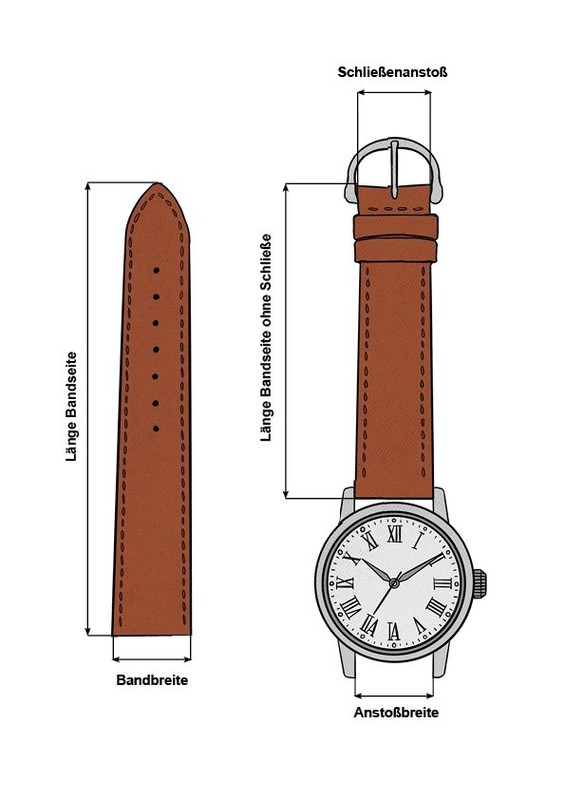 XS Cordovan Shell Horween Uhrband 17,18,19 20mm 2.WAHL schwarz braun Galopper 43 gallery