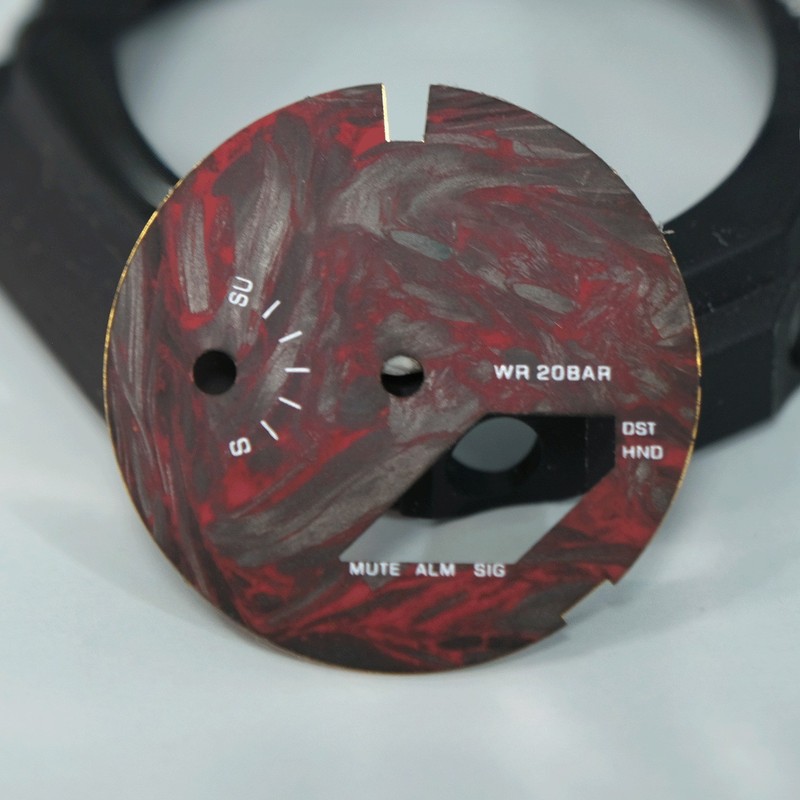 Real Carbon Fiber Watch Dial Mod Kit For Casioak GA2100/GA2110/GM2100 Luxury Mod