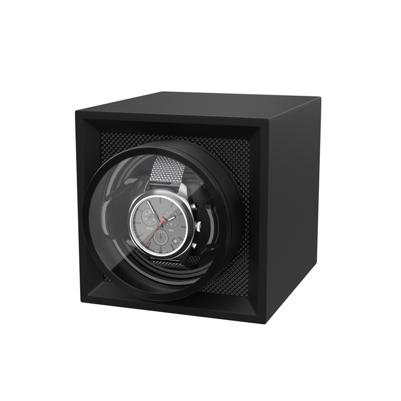 Automatic Single Watch Winder Box Display Storage Case With Dustproof Cover Gift
