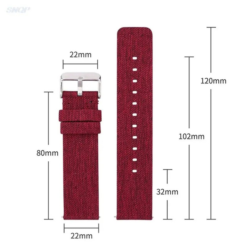 12mm 14mm 16mm 18mm 20mm 22mm Nylon Canvas Quick Release Watch Band Gld & Rs Gld gallery