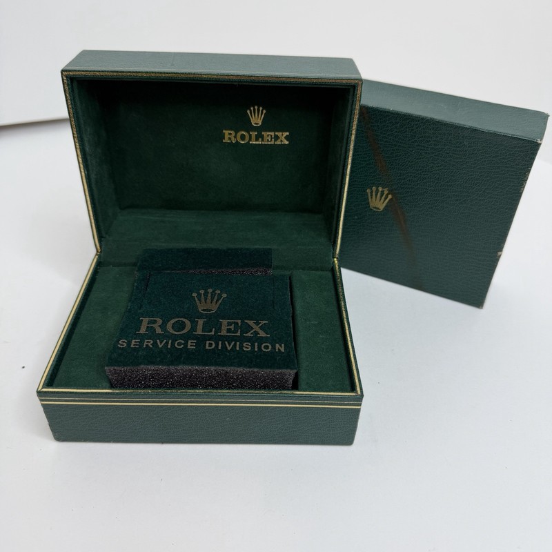 Genuine Rolex Vintage Green Leather Ladies Datejust Watch Box