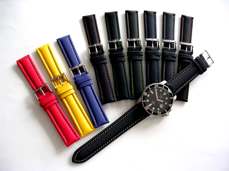 18 19 20 22 Sailcloth Ballistic nylon strap Diver Sport watch band IW SUISSE USA gallery