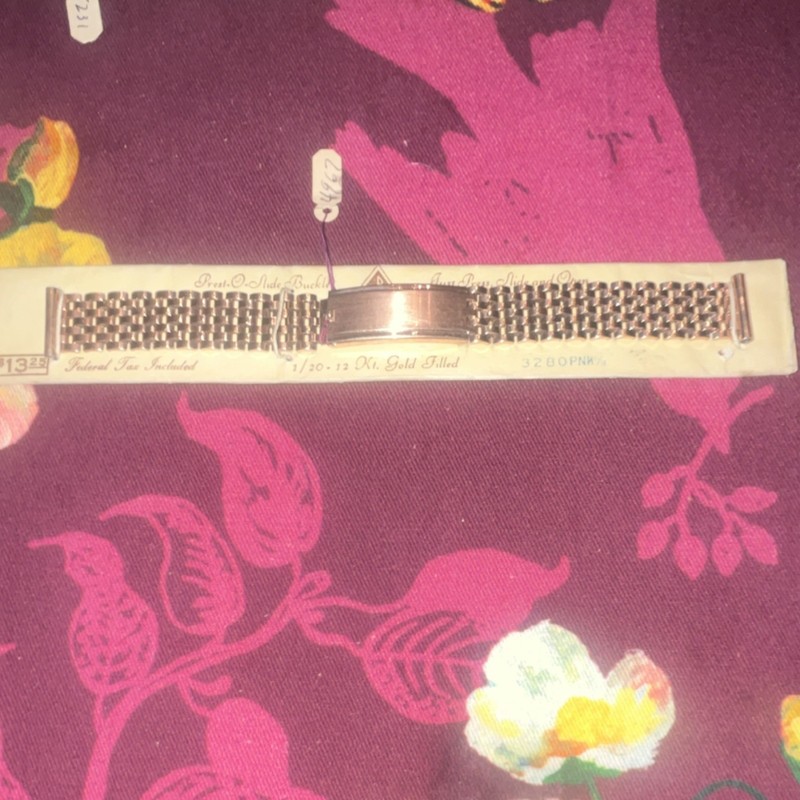 AR Gold Filled Bracelet Wristwatch Band Gold Replacement Strap