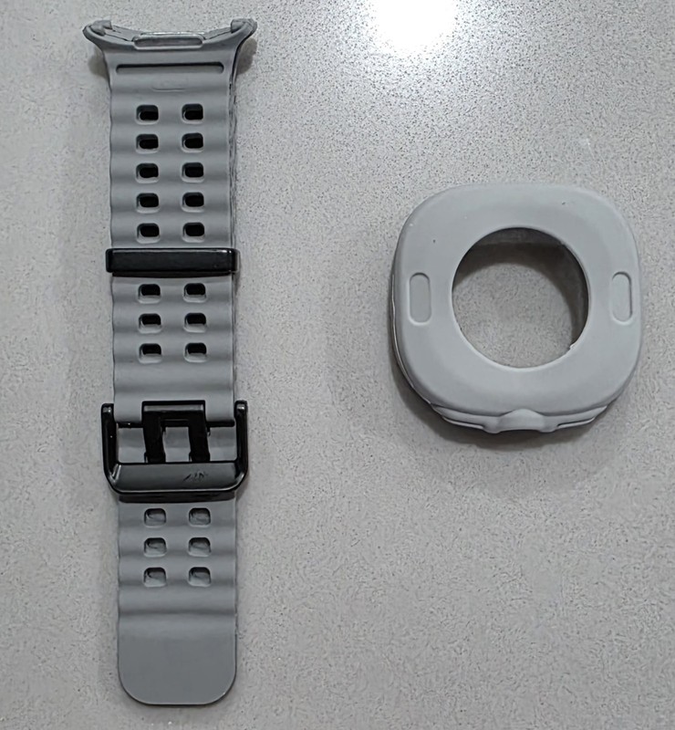 Mens watch 47mm bands clip on type 4 sets in total see description. gallery