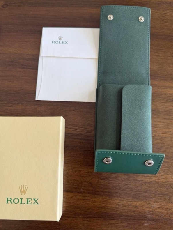 Rolex Case Leather Travel Pouch Service Center Premium Version-Gift For Watch