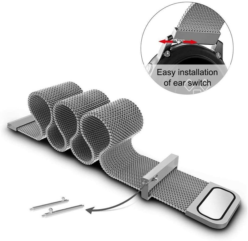 18/20/22mm Magnetic Milanese Watch Band Universal Steel Loop Smart Wrist Strap gallery