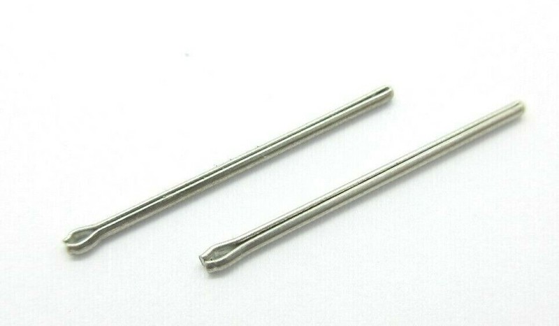 2 x Watch Strap Bracelet Link Cotter Split Pins Sizes 6-23mm 0.8mm Diameter