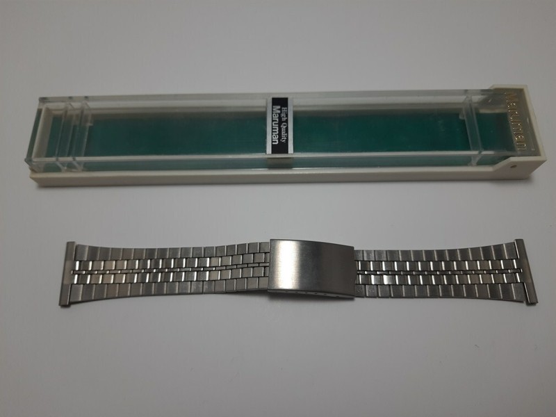 Vintage NOS 1970’s MARUMAN High Quality Japan Made 22MM S.Steel Bracelet #7328