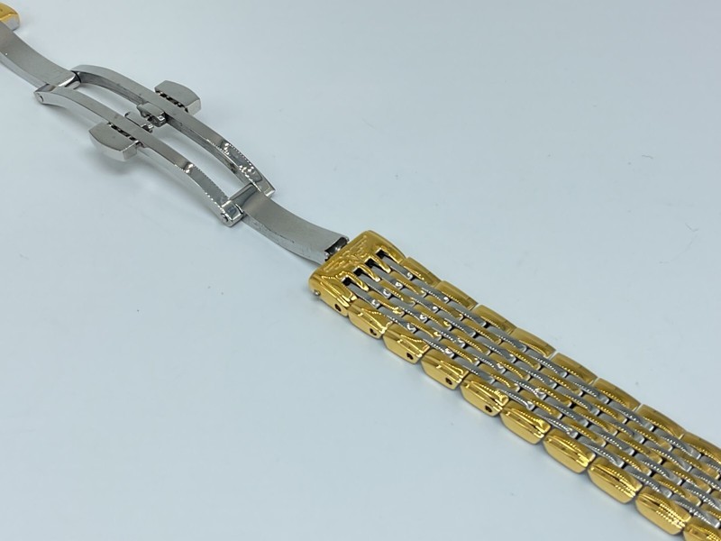GENUINE 14MM LONGINES SS TWO-TONE BAND BRACELET LA GRANDE CLASSIQUE 24MM L4 204 gallery
