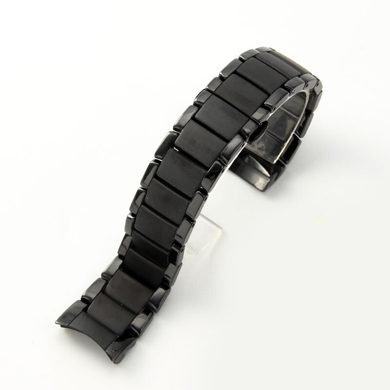 Premium Brushed Ceramic Watch Band Strap for Armani 1451 1452 1400 1410 1421 144