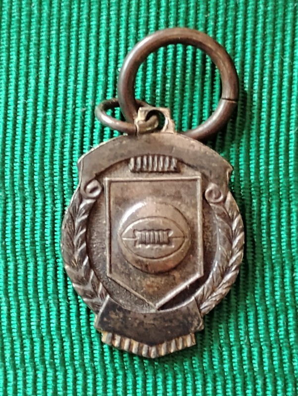 Vintage Robbins Sterling Silver American Football award watch fob or chain charm