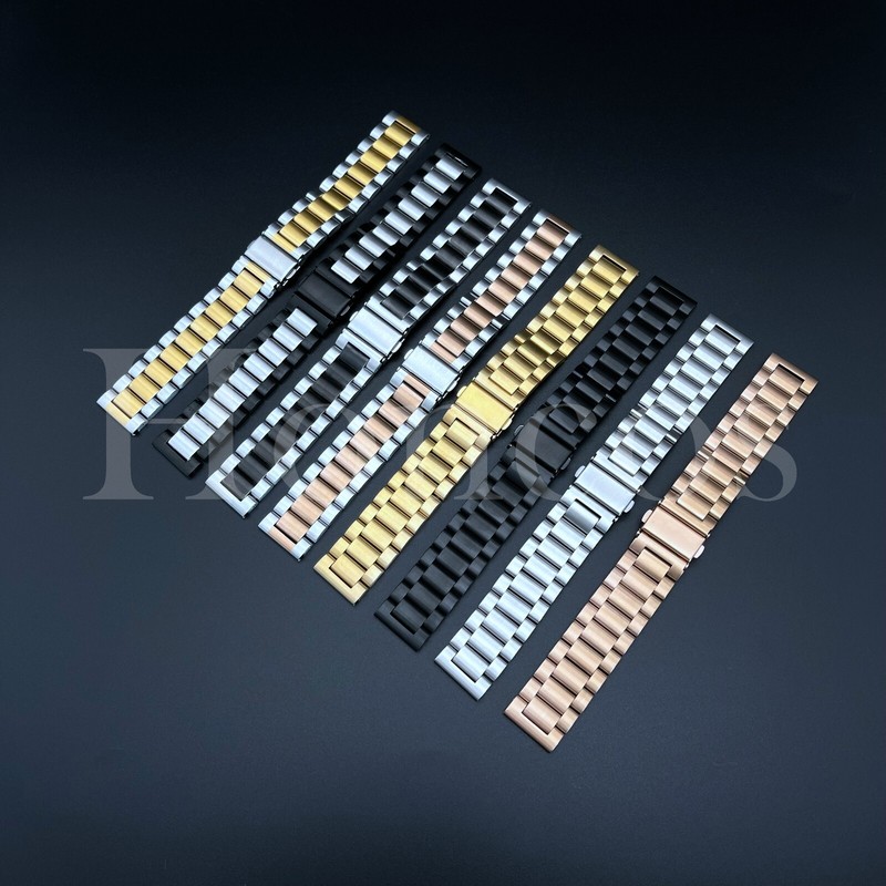 18/20/22/24mm Metal Watch Band Strap Replacement Stainless Steel Wrist Bracelet