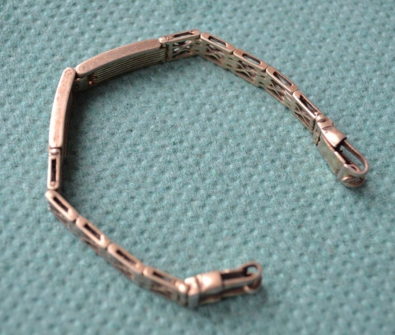 Vintage S875 Sterling Silver Watch Bracelet For Women 6mm gallery