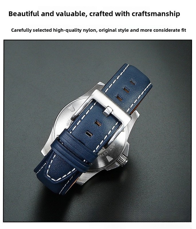 For Longines Spirit L3.810/L3.820/811 Genuine Leather Watch Band Strap 21 22mm gallery