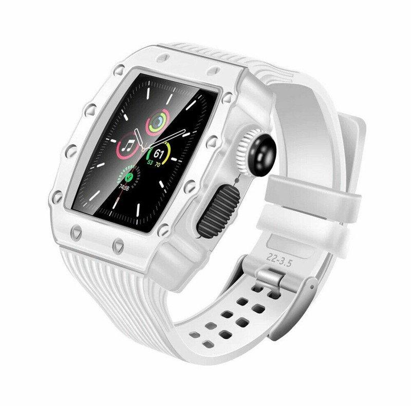 Luxury Sport Mod kit Aluminum Alloy Case For Apple Watch Band 7 6 SE 5 4 44/45mm