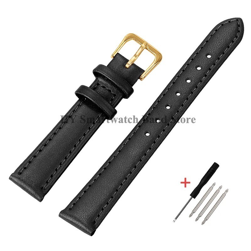 12mm 14mm 16mm 17mm 18mm 20mm 22mm 24mm Genuine Leather Watch Band Strap Bracele gallery