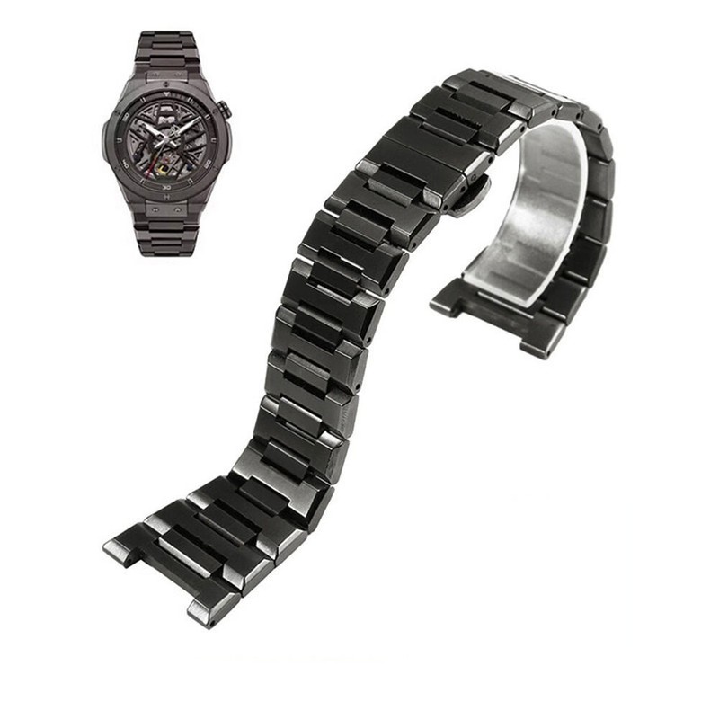 Solid Precision Steel Strap For RARONE 8840129/8840119 Butterfly Buckle Band
