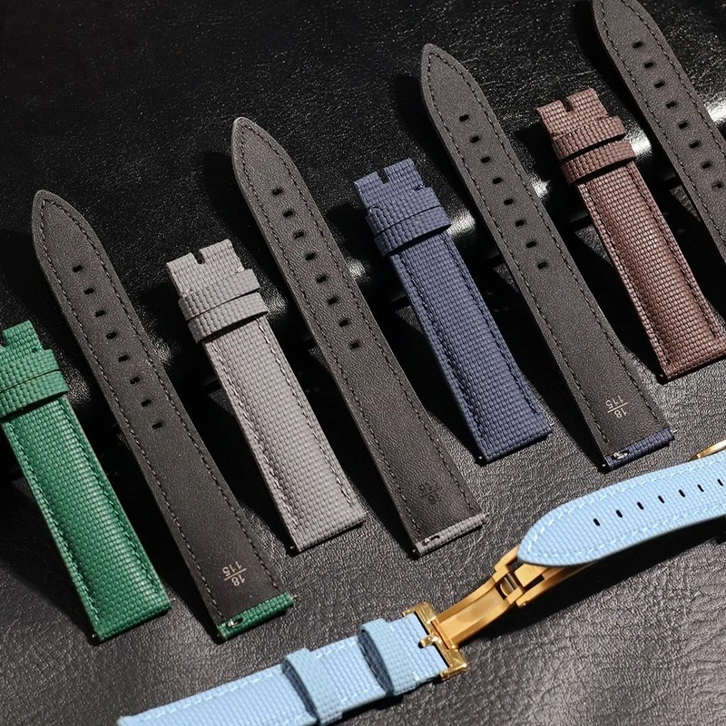 FKM Rubber Sailcloth Watch Strap Quick Release Fluororubber Band 18mm 20mm 22mm gallery