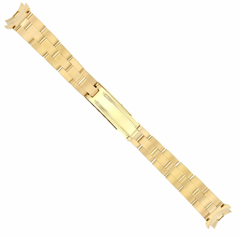 13MM 18K Yellow Gold Oyster Watch Band For Rolex 26MM Datejust, President gallery