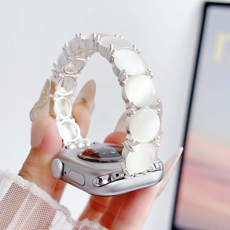 Elastic Stretch Bracelet For Apple Watch Serise Ultra/SE/11/10/9/8/7 Beaded Band
