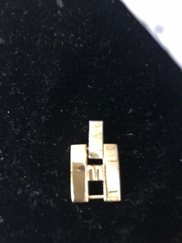 watch band extender,used,gold color,4mm