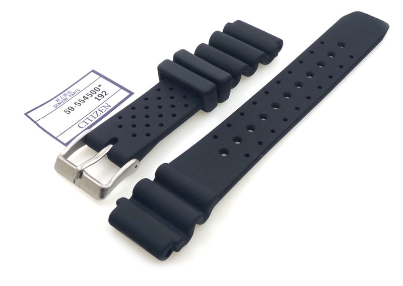 Original Citizen 20mm Black Rubber Diver Band for Promaster Fugu 59-S545500*192