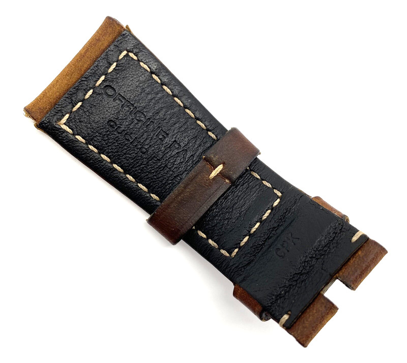 Authentic Officine Panerai 27mm x 22mm Assolutamente Brown Watch Strap Tang OEM gallery