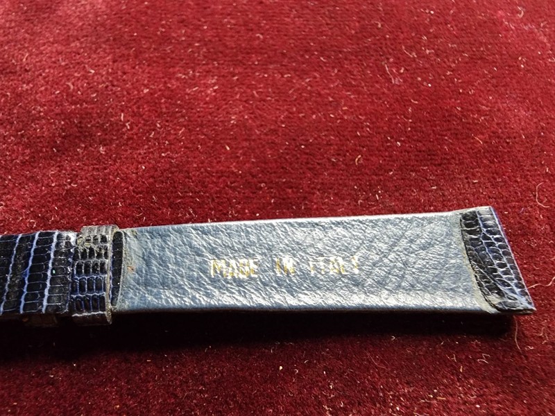 Italian Leather Lizard Grain Watch Strap – Made in Italy – Partial