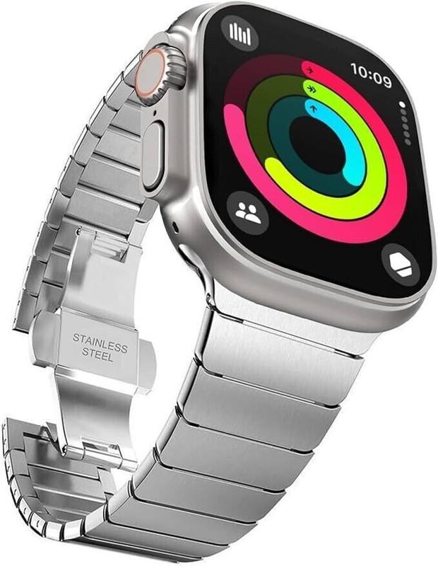 49 mm 45 mm 44 mm 42 mm Compatible with Apple Watch Strap, 316L Stainless