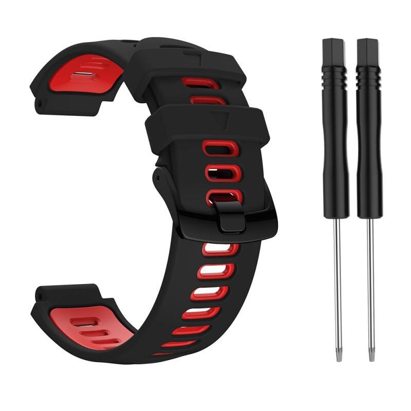 Silicone Watch Band Strap for Garmin Forerunner 220 230 235 620 630 735XT w/Tool