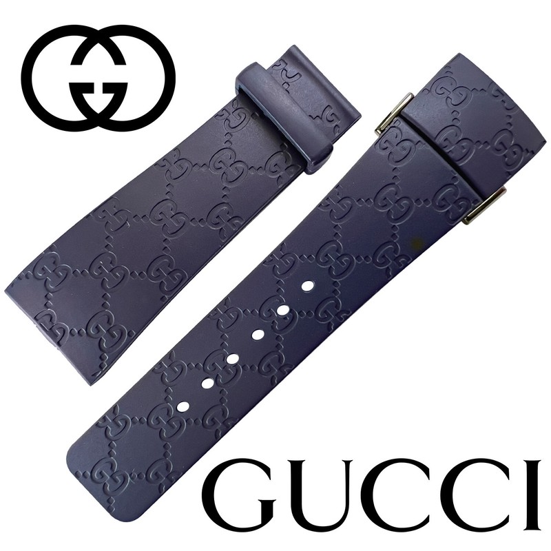 Authentic Gucci Replacement Navy Rubber 26mm Watch Band Gucci Digital 114.2 44mm